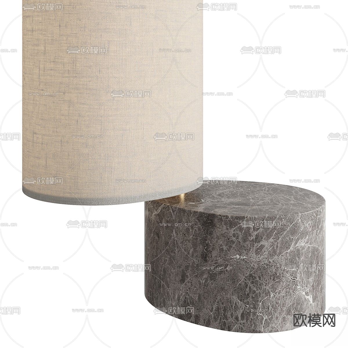 侘寂落地灯3d模型下载（渲染图2）