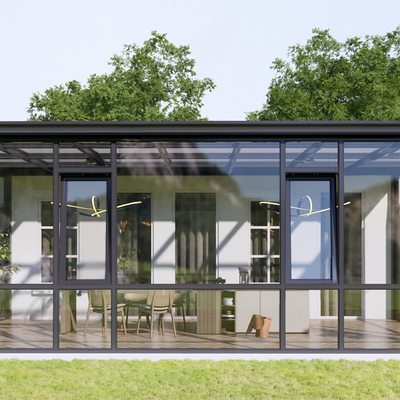  阳光房 玻璃房su模型 