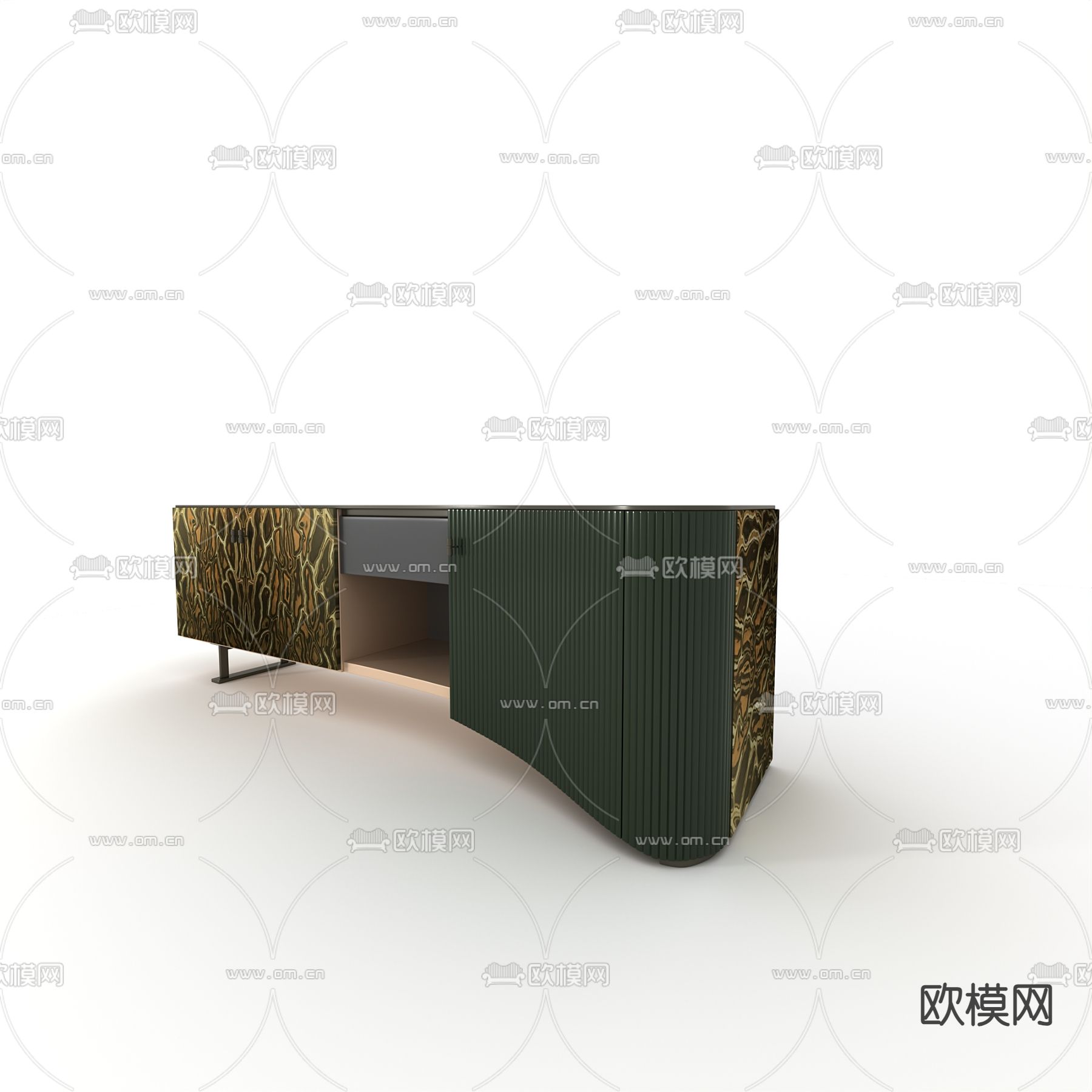 后现代餐边柜免费3d模型下载