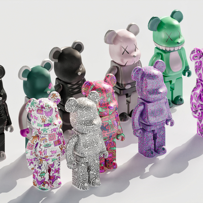  涂装暴力熊 雕塑摆件su模型 