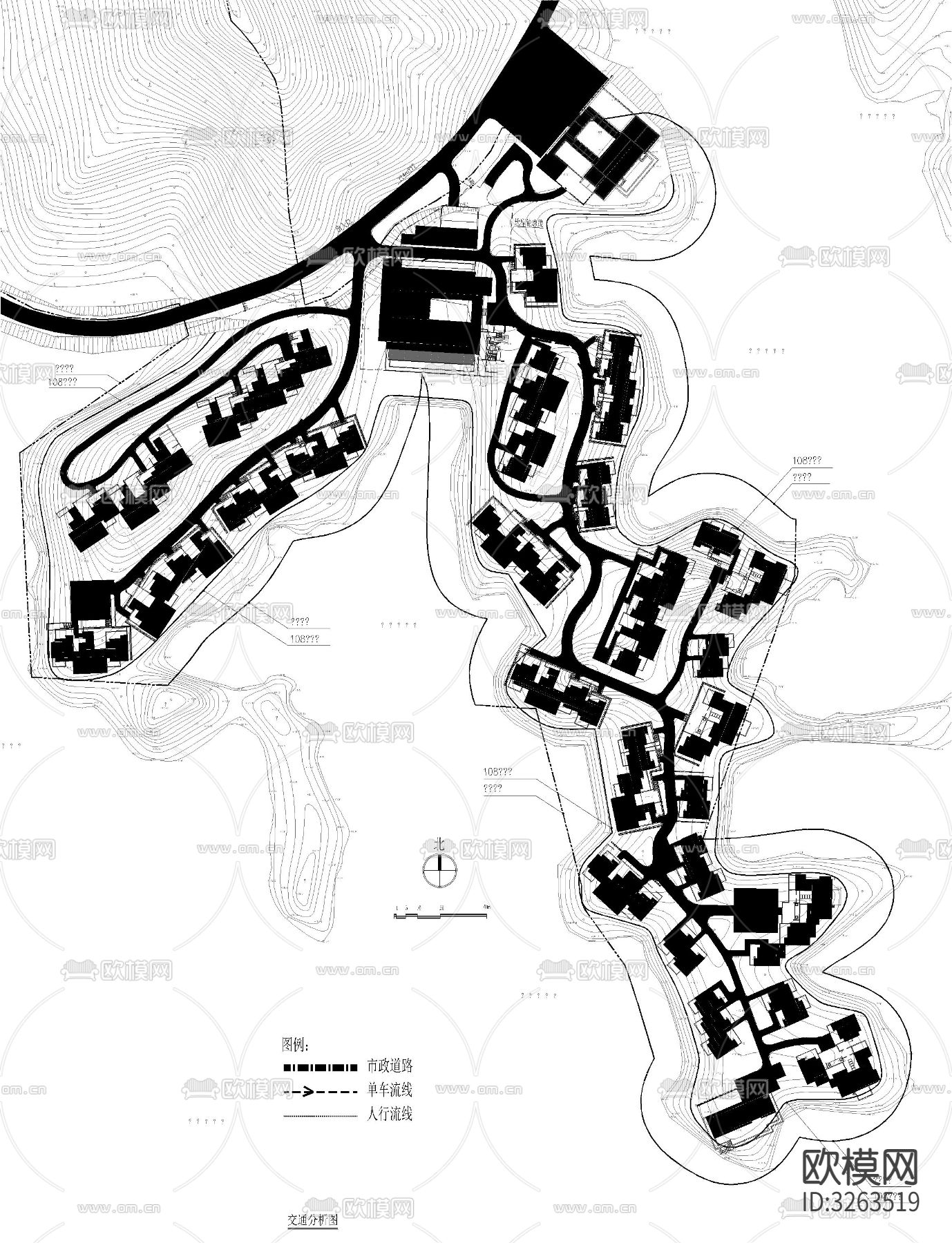 最美民宿乡村cad平面图下载（渲染图8）
