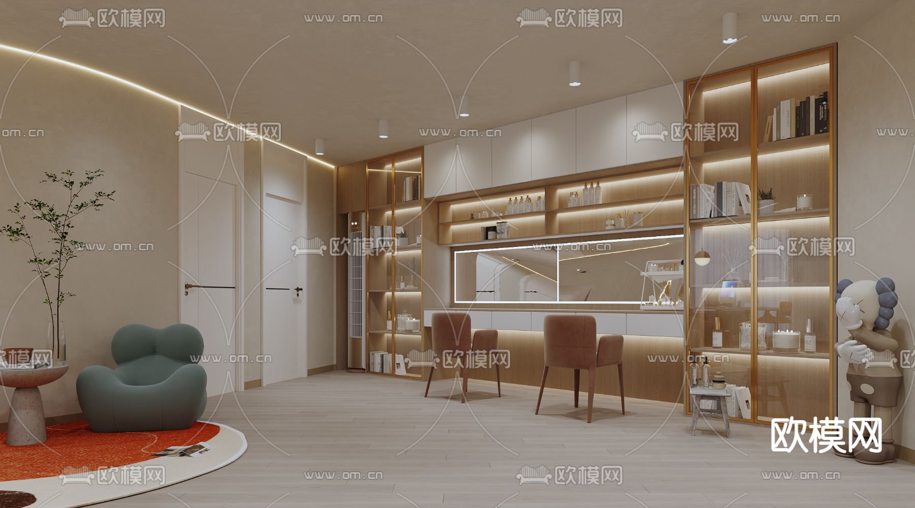 写真馆 照相馆 摄影馆3d模型下载（渲染图2）