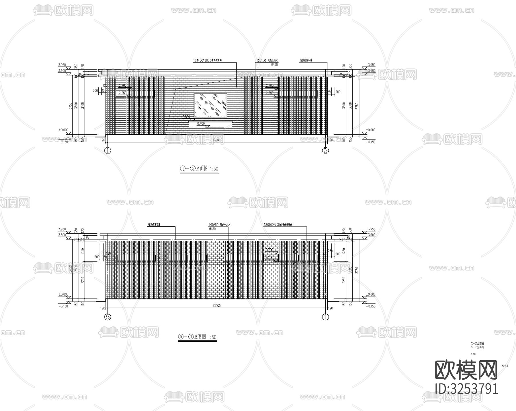 公园厕所cad平面图下载（渲染图5）