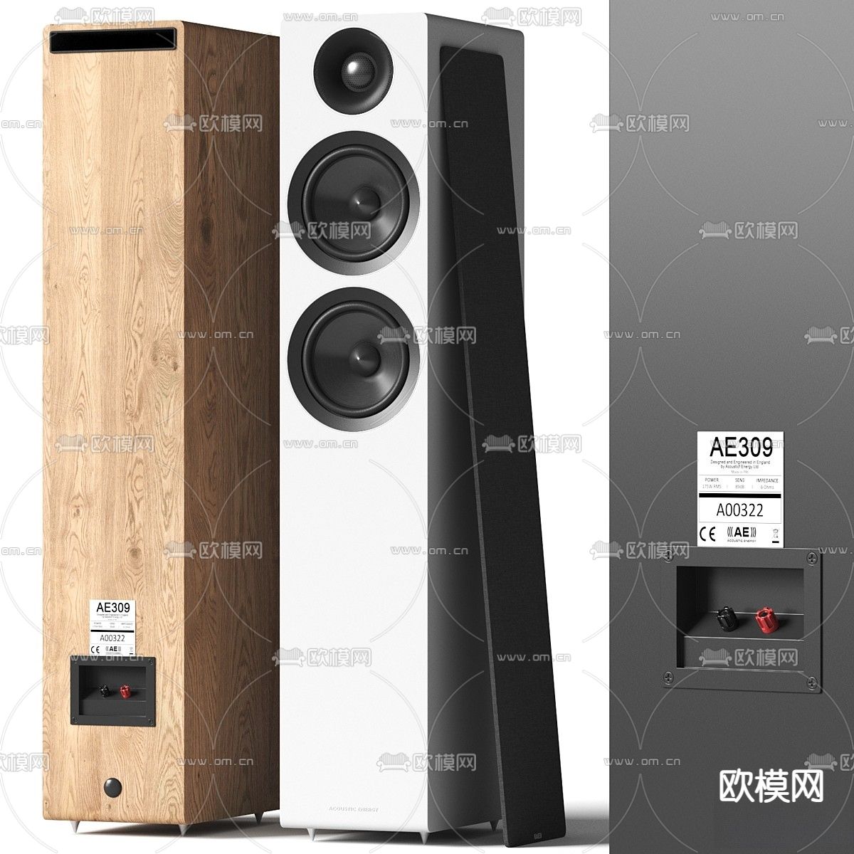 立式音箱 音响3d模型下载（渲染图3）