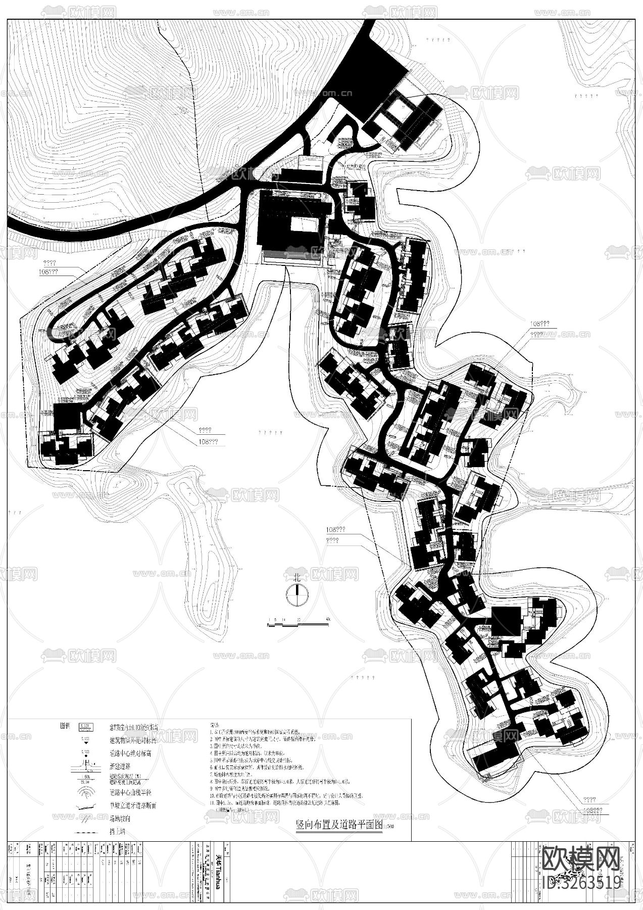 最美民宿乡村cad平面图下载（渲染图3）