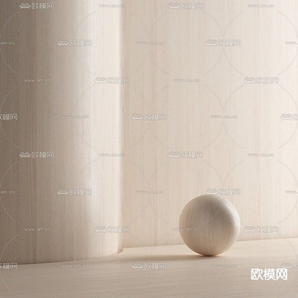 木质护墙板3d模型下载(渲染图3)