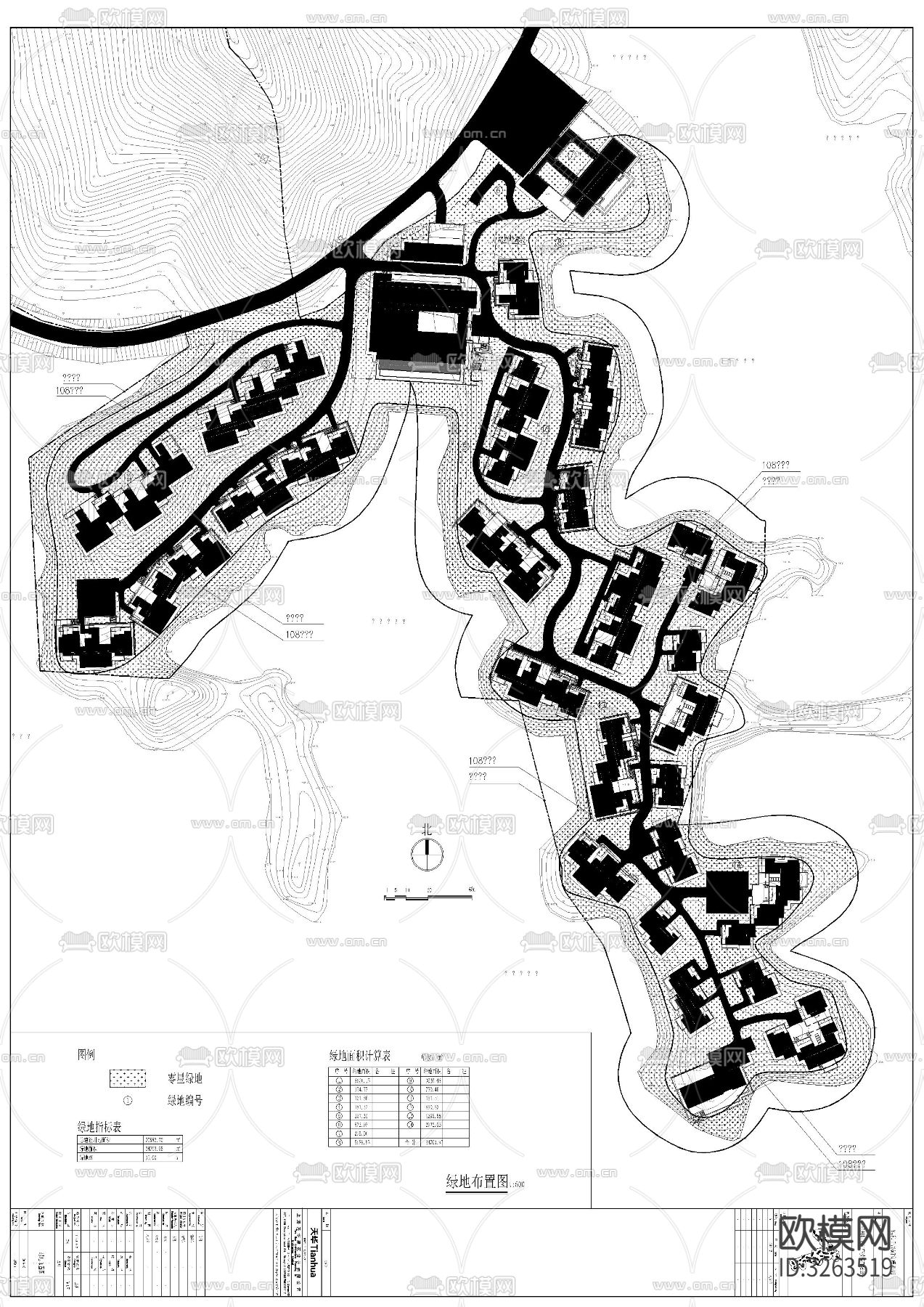最美民宿乡村cad平面图下载（渲染图4）