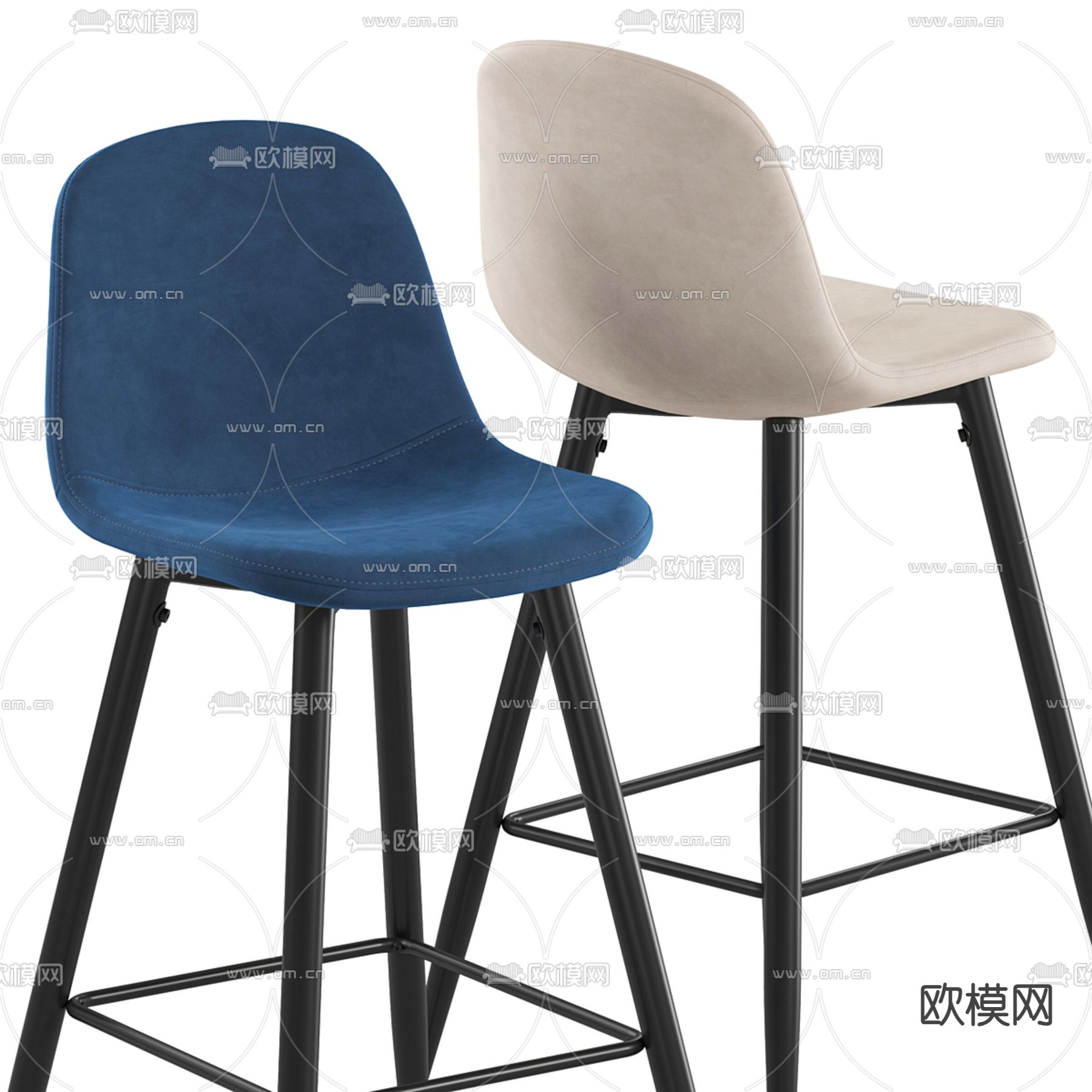 吧椅 吧凳 高脚凳3d模型下载