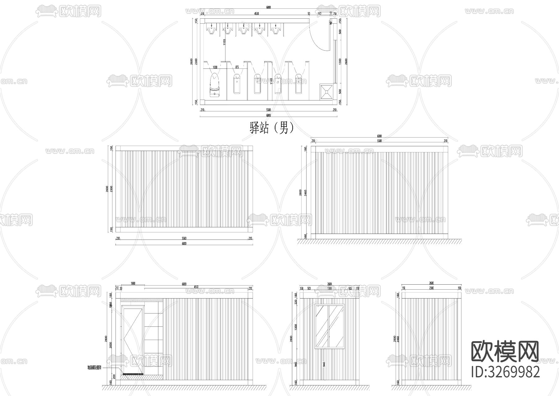 22营地集装箱cad立面图下载