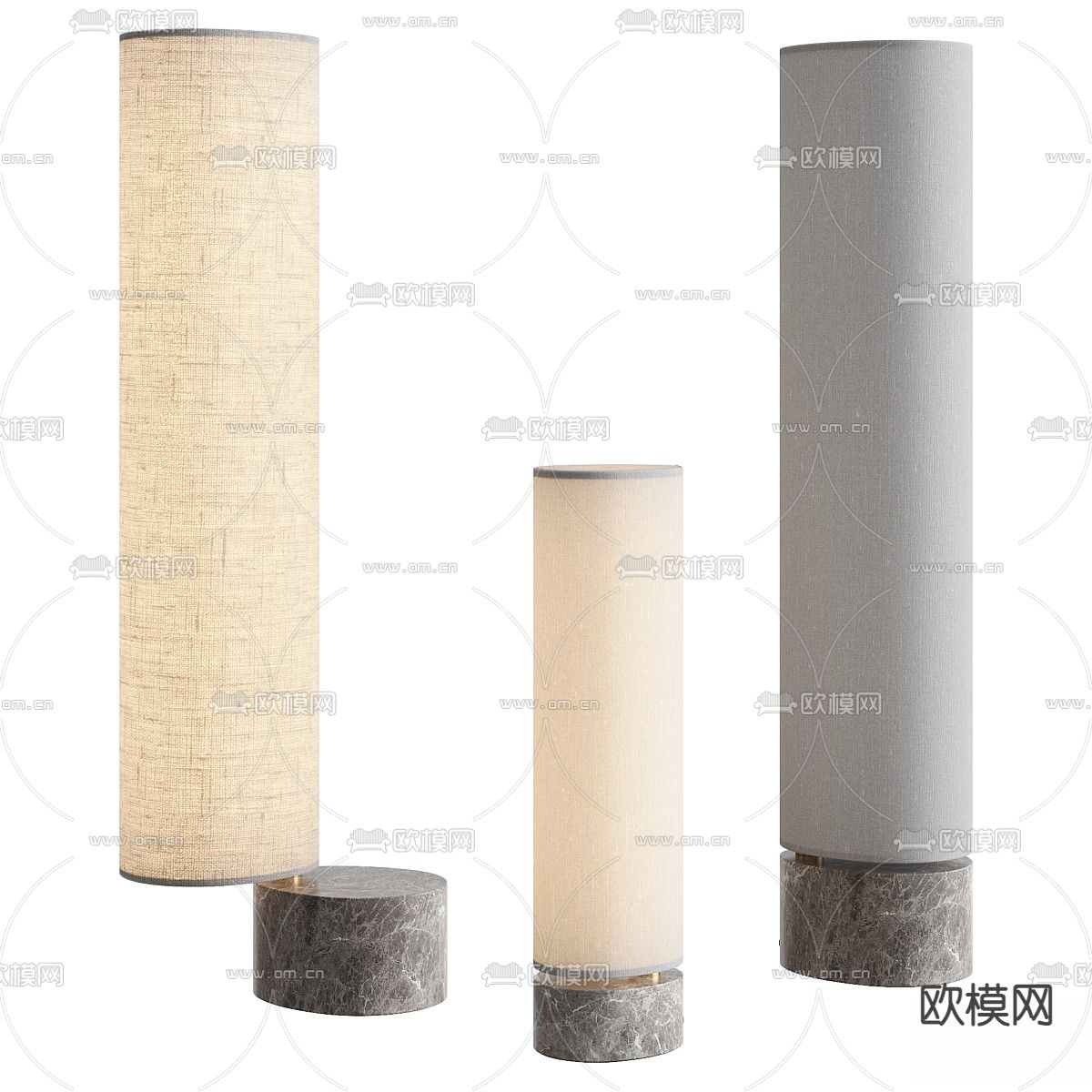 侘寂落地灯3d模型下载（渲染图1）