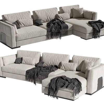  Minotti 多人沙发su模型 