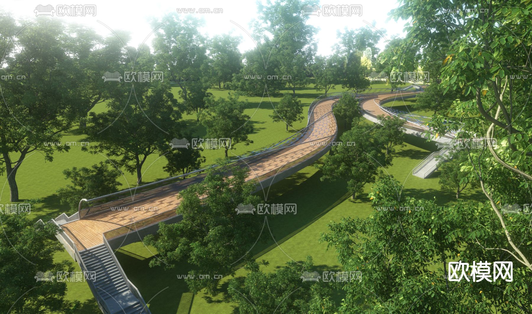 现代桥3d模型下载