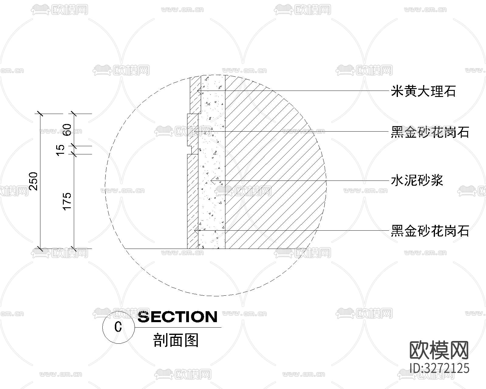 室内14套电梯间cad大样图下载（渲染图1）