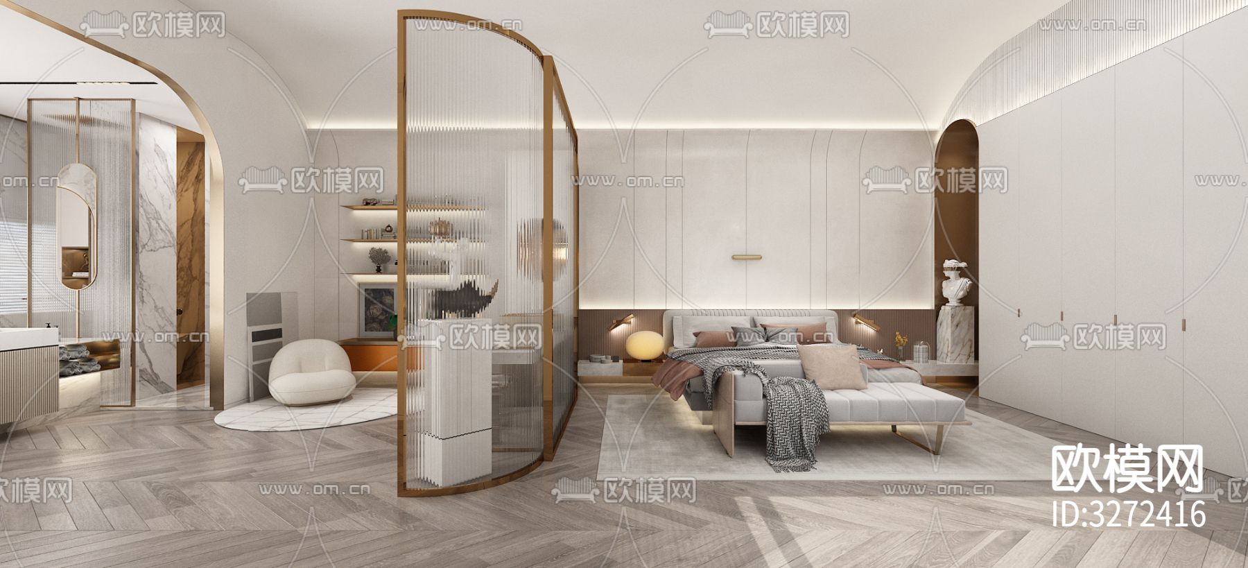 桃花源别墅cad大样图下载（渲染图2）