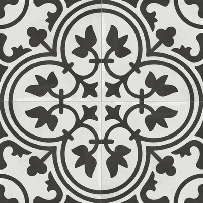  黑色现代简约花砖 