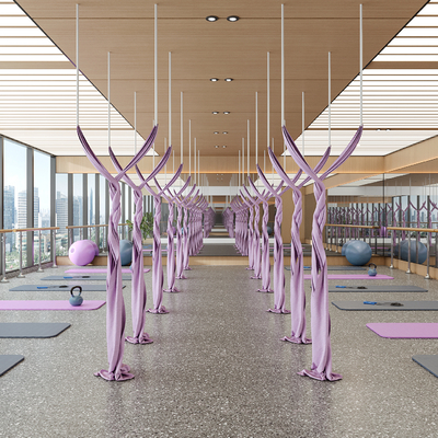  现代瑜伽室su模型 