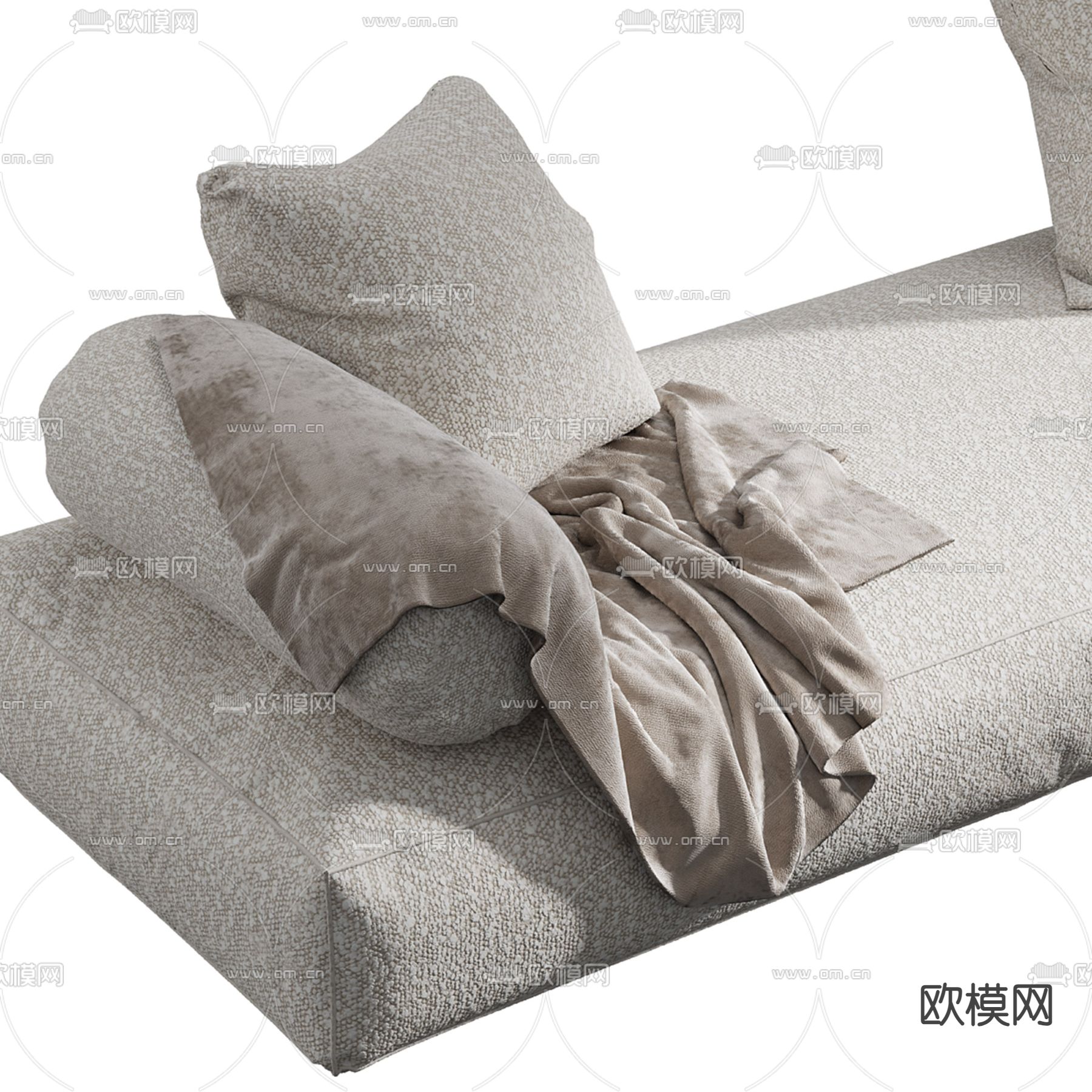 垫子 沙发垫 飘窗垫3d模型下载（渲染图2）