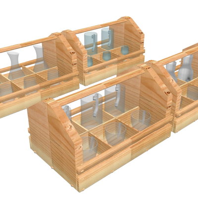  白酒杯分酒器 酒具su模型 