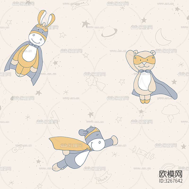 儿童壁纸 卡通壁纸贴图下载