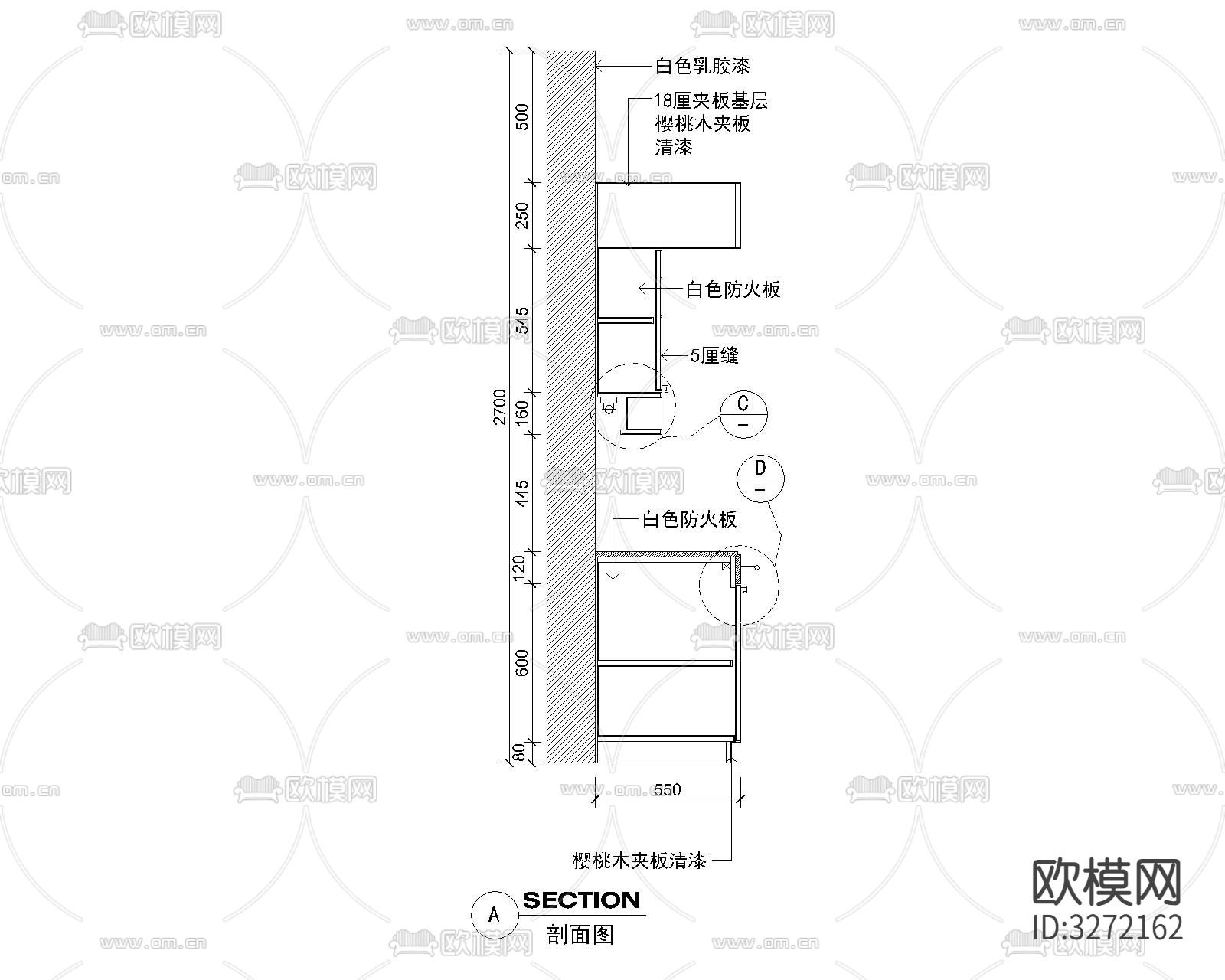 5套茶水台cad大样图下载（渲染图5）