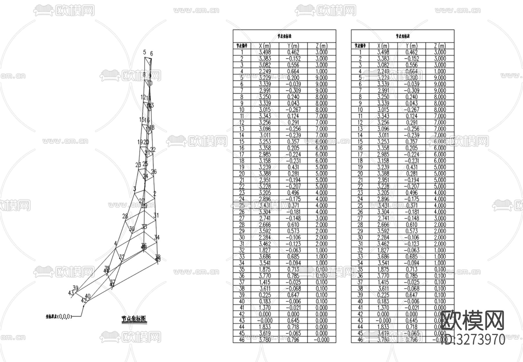 导视牌cad大样图下载（渲染图5）