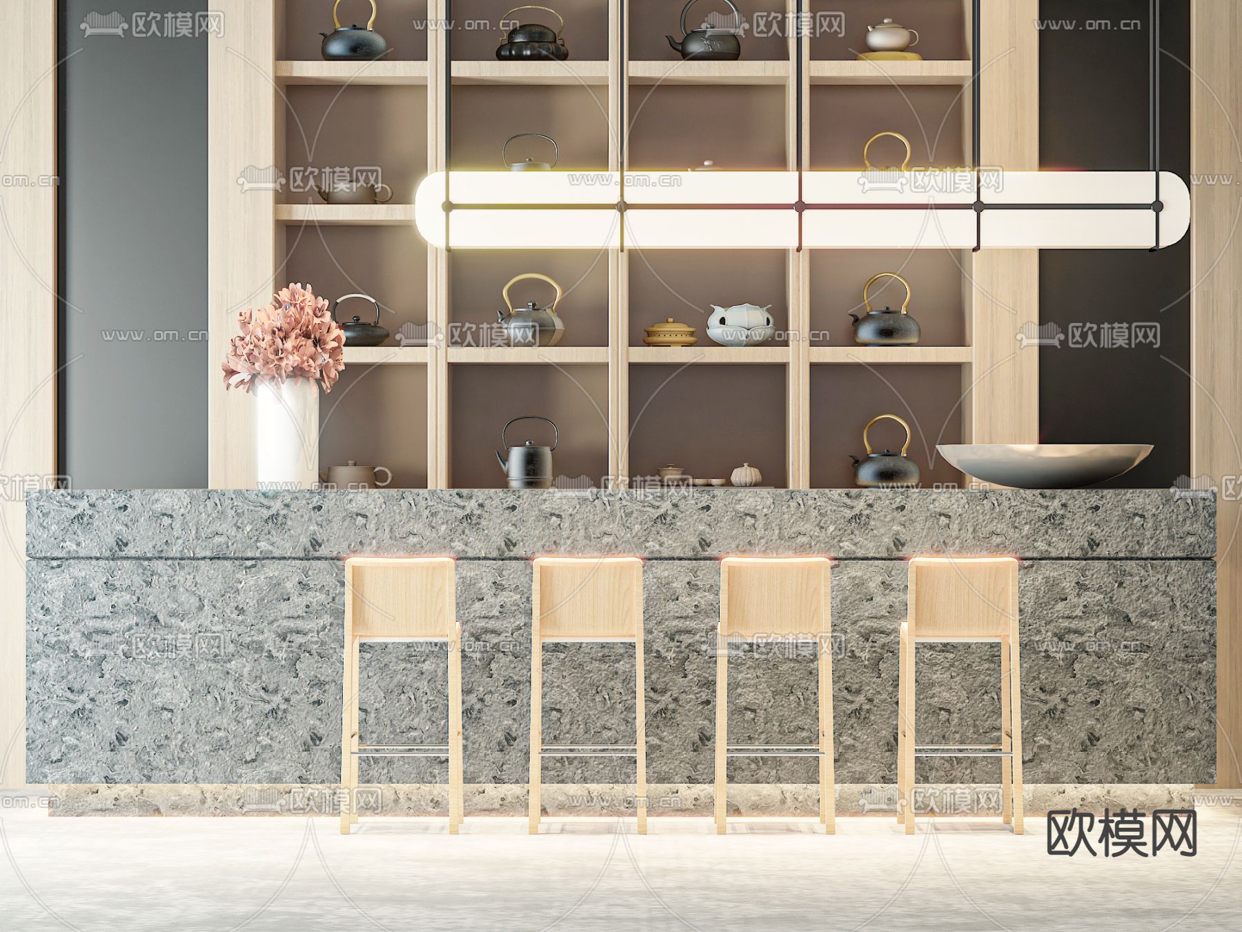 接待前台 服务前台3d模型下载