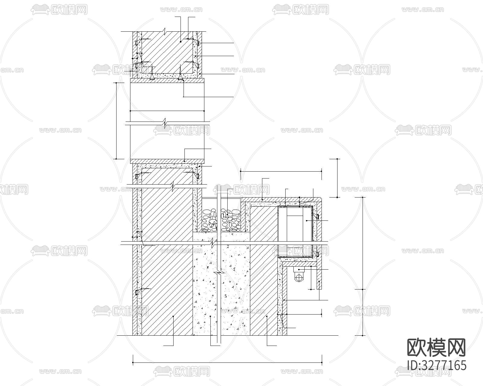 新升级墙身cad大样图下载（渲染图4）