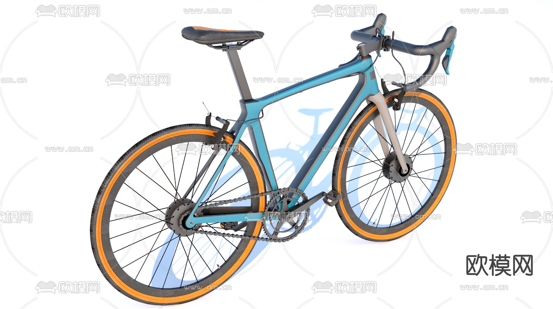 山地自行车 越野自行车3d模型下载