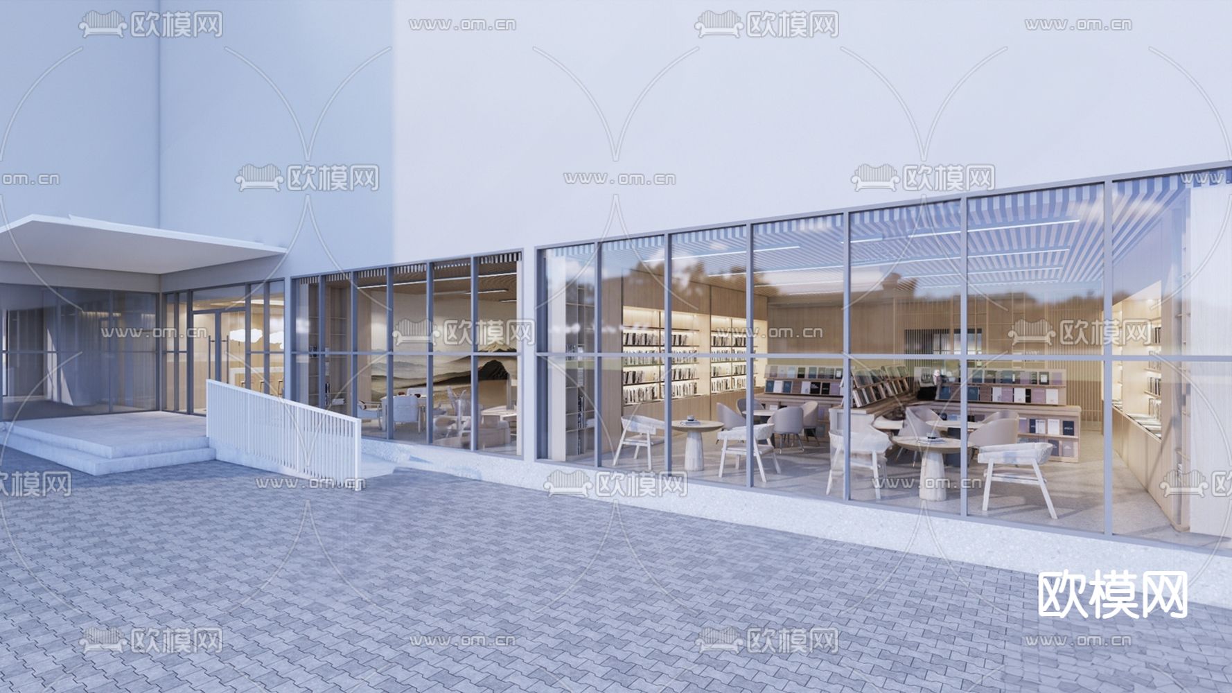 新中式养老院 棋牌室3d模型下载（渲染图2）