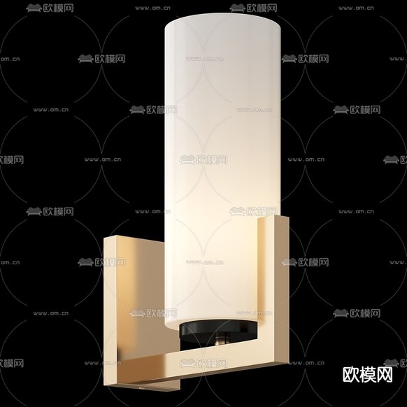 轻奢壁灯3d模型下载(渲染图2)