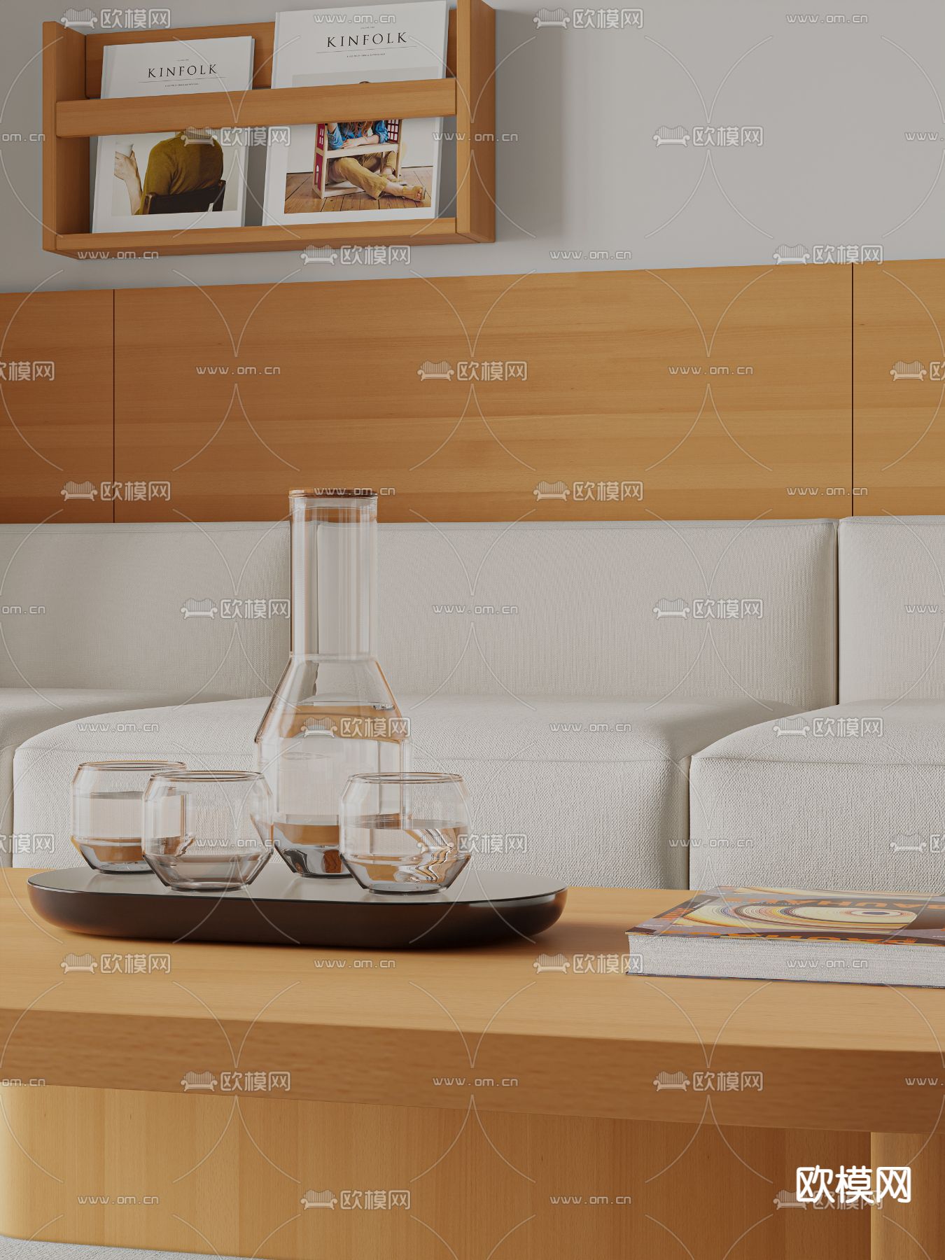 北欧客餐厅3d模型下载（渲染图4）