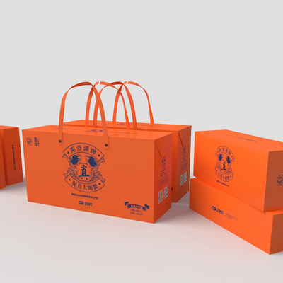  大闸蟹包装礼盒su模型 