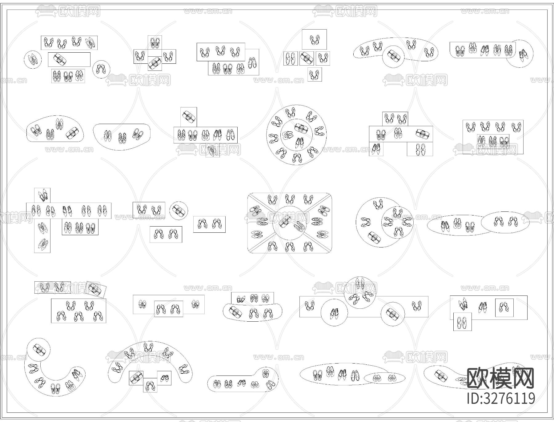 展台货架CAD图库下载（渲染图6）