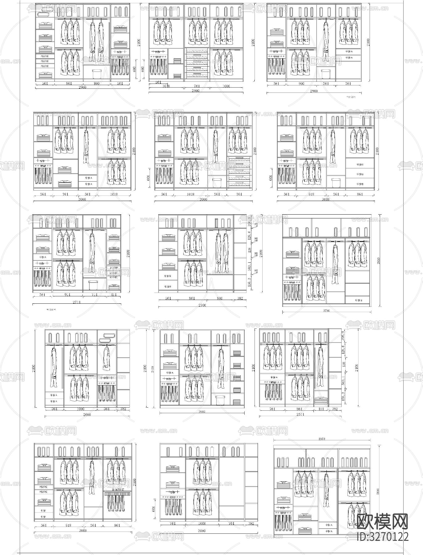 定制柜cad图库下载（渲染图10）
