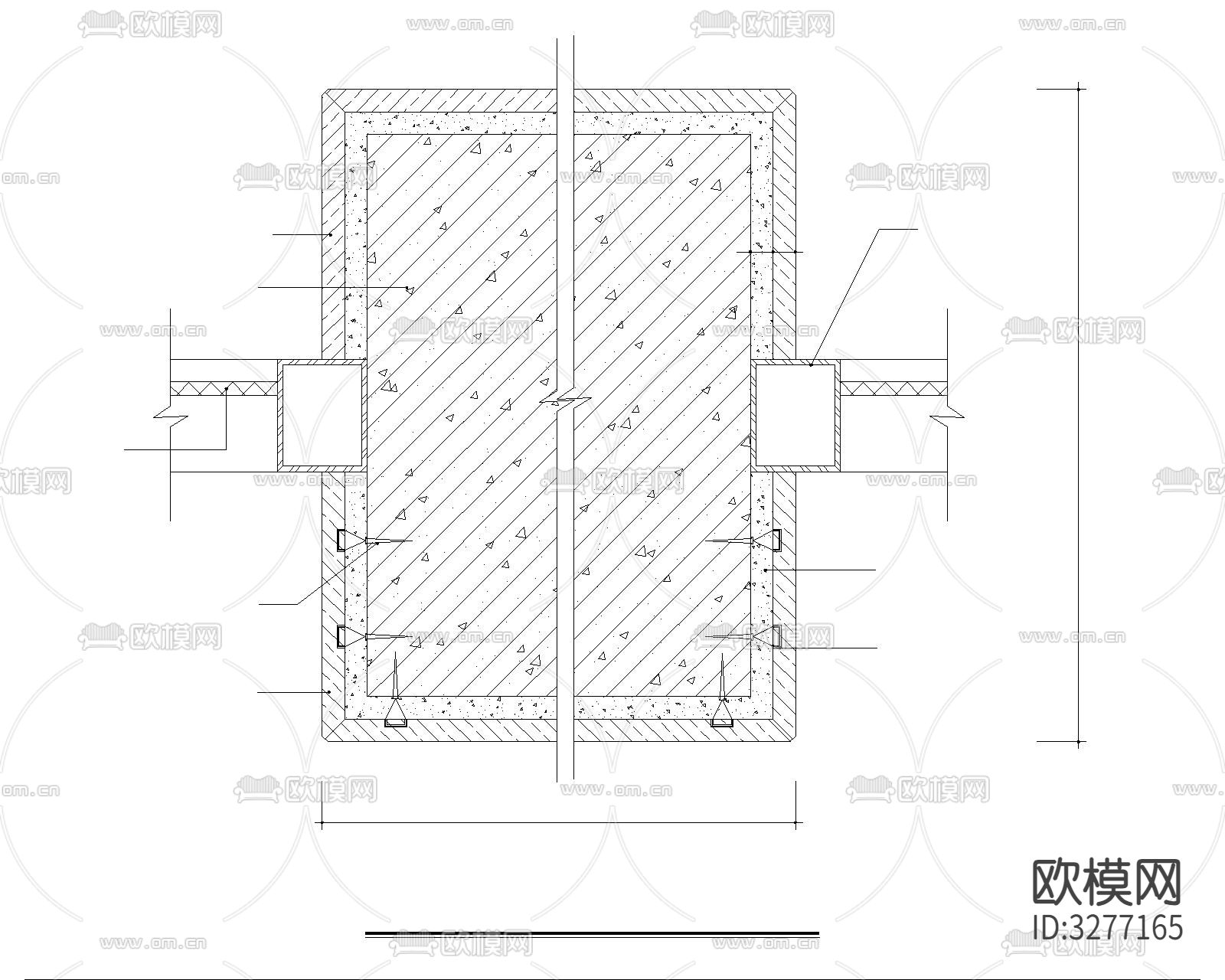 新升级墙身cad大样图下载（渲染图2）