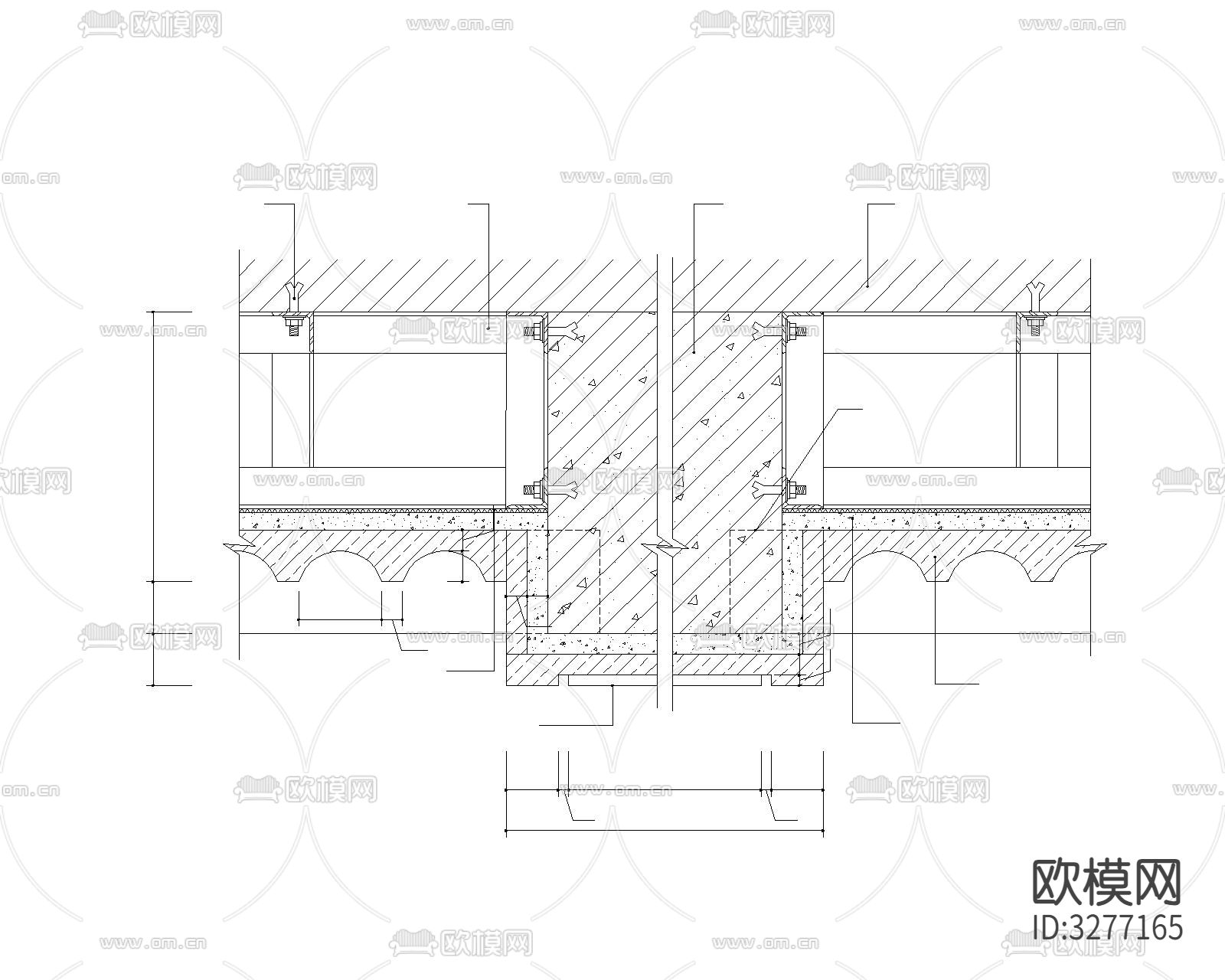 新升级墙身cad大样图下载（渲染图5）