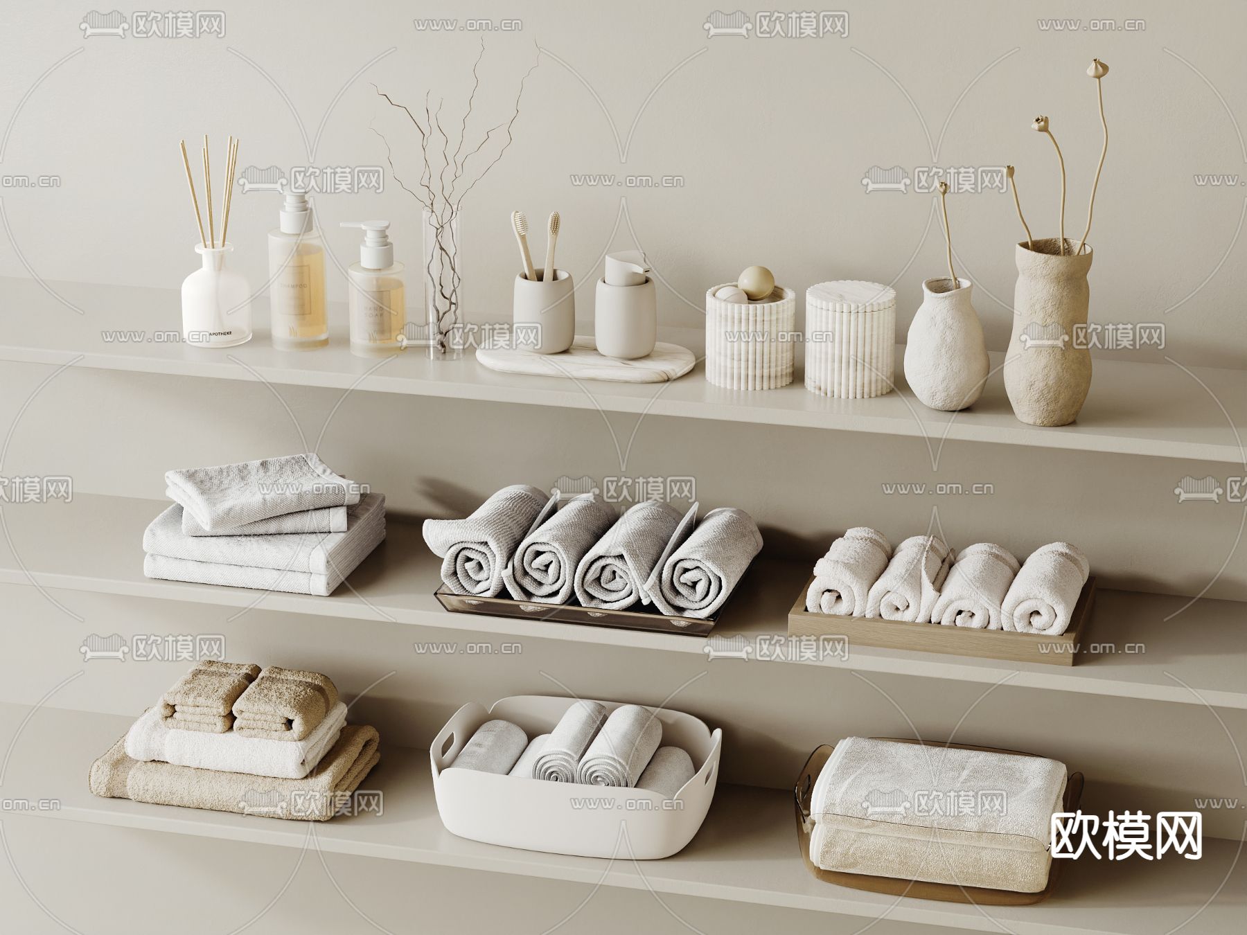 毛巾框 饰品摆件3d模型下载