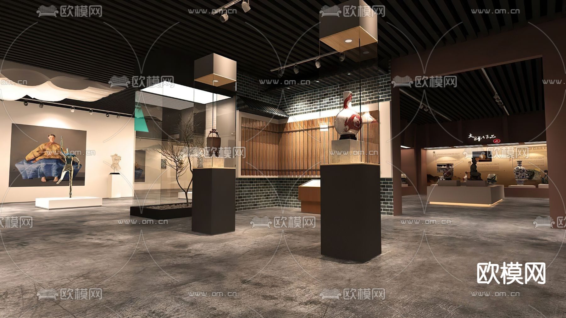 历史文化馆 博物馆3d模型下载