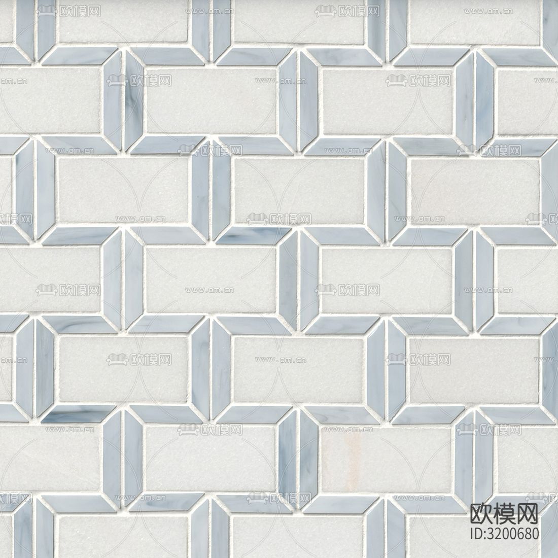 白色石材纹长条砖条形砖厨卫砖贴图下载