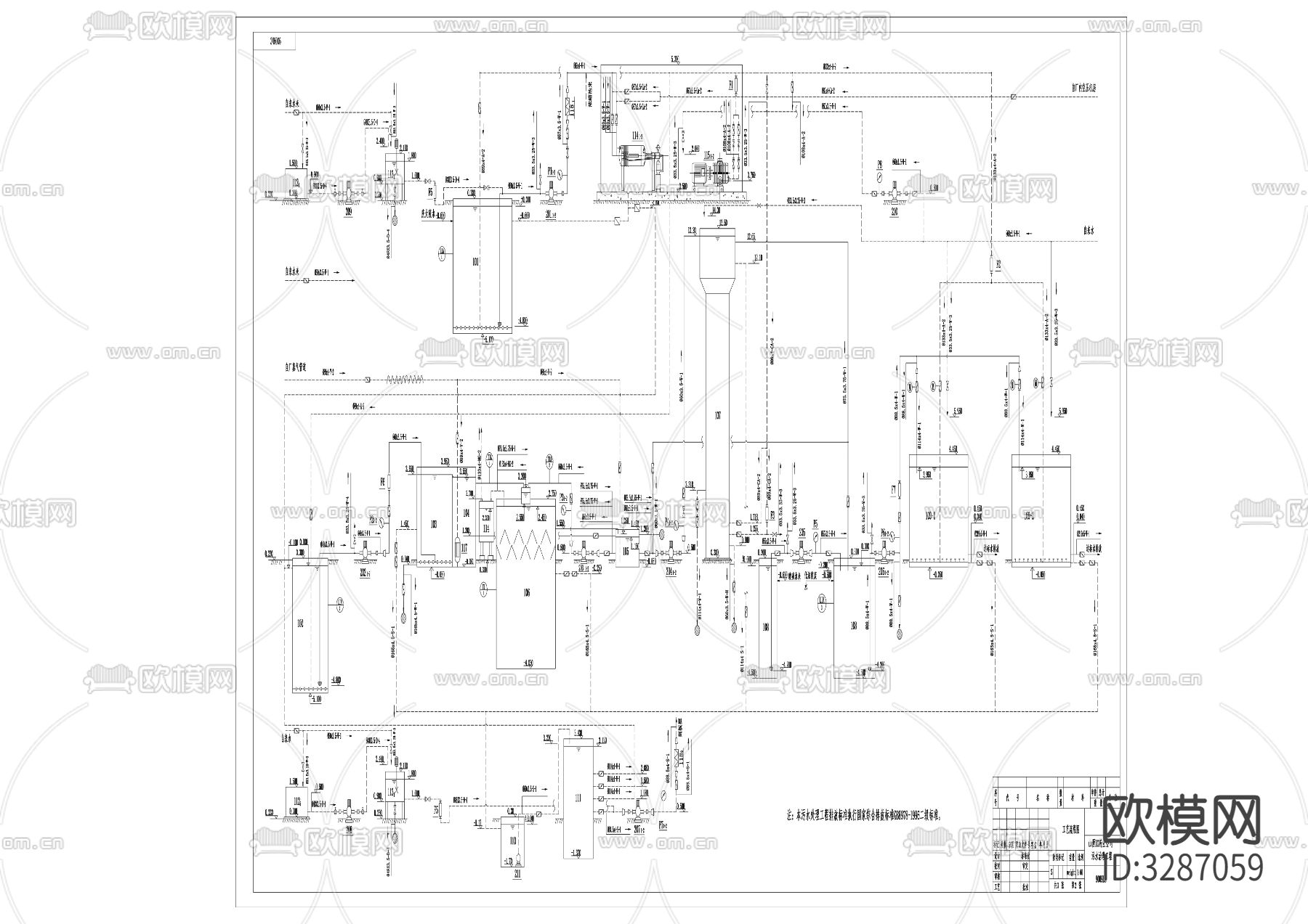 制药厂污水处理工程工艺流程图下载