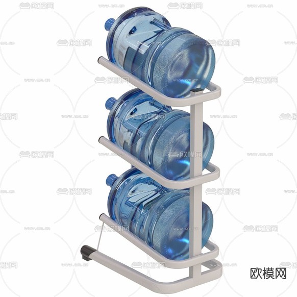 桶装水 架子 置物架3d模型下载(渲染图2)