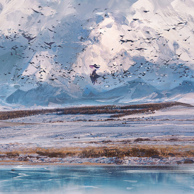  卡通游戏 风景装饰画贴图 