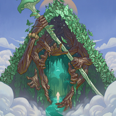  卡通游戏 风景装饰画贴图 