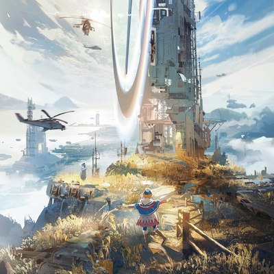  卡通游戏 风景装饰画贴图 