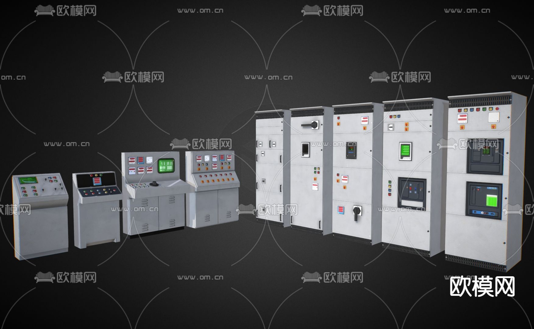 控制台 操控台3d模型下载（渲染图1）