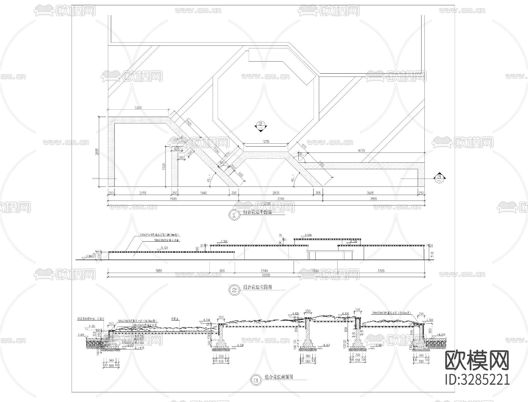 花坛cad大样图下载（渲染图6）