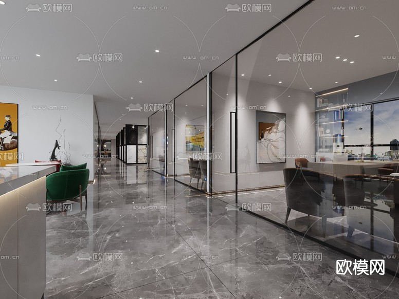 水电工艺展厅3d模型下载(渲染图4)