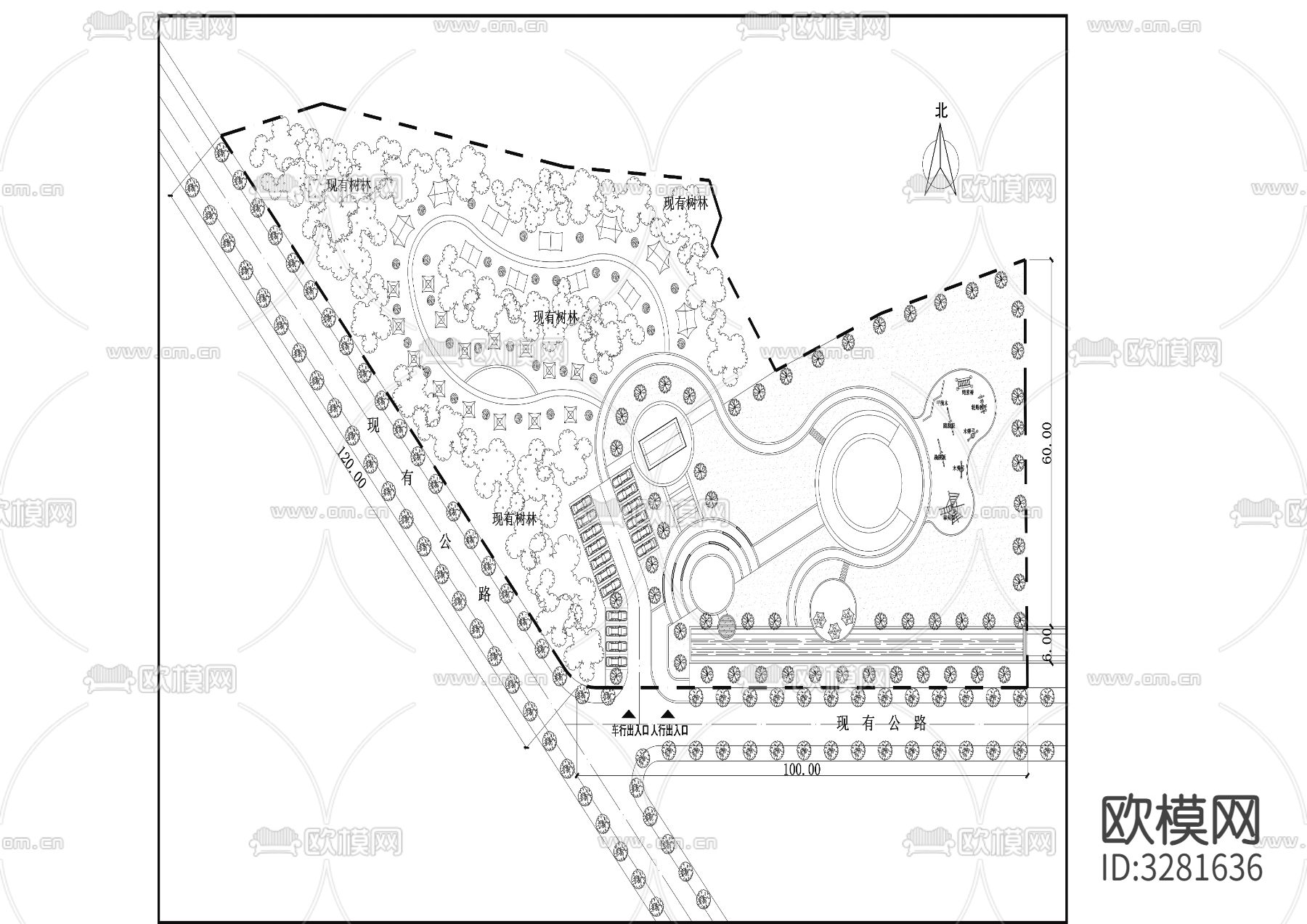 1露营基地规划总cad平面图下载
