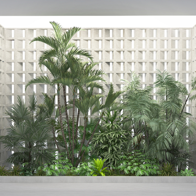  景观小品 植物堆 灌木丛su模型 