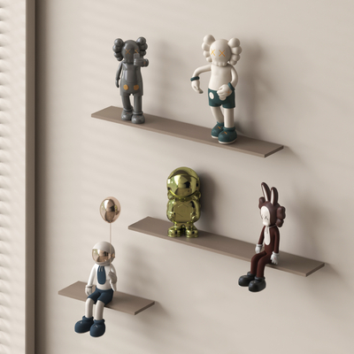  公仔雕塑摆件 卡通摆件su模型 